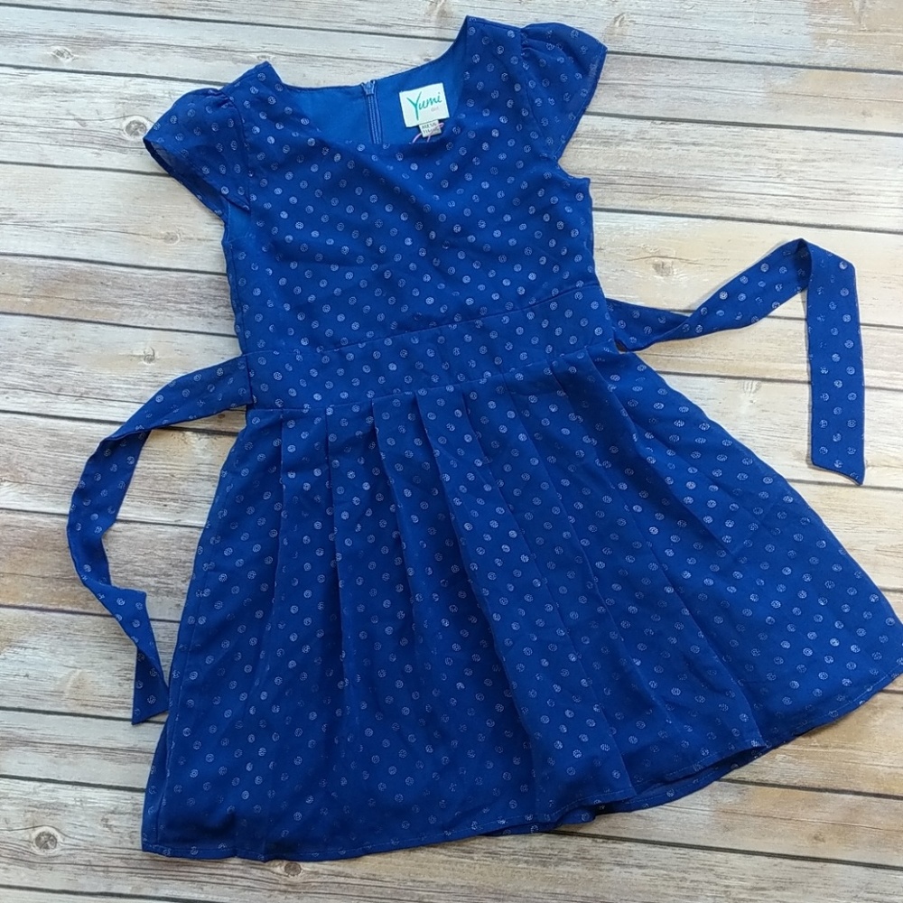 Yumi Girl 💙 Pretty Blue Dress 5/6Y